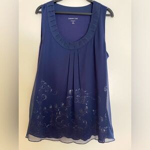 Coldwater Creek sequin jersey tank top